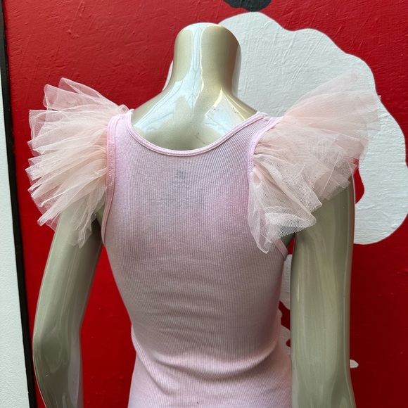 BLONDIE inspired 80s singer distressed rocking ribbed graffiti soft tank top S - Picture 4 of 17